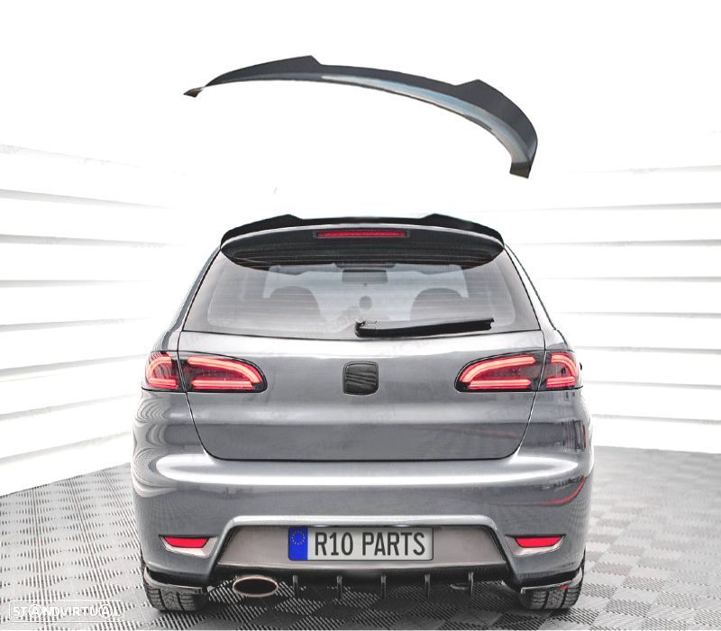 AILERON SPOILER SEAT IBIZA 6L 02-08 PRETO BRILHANTE - 1