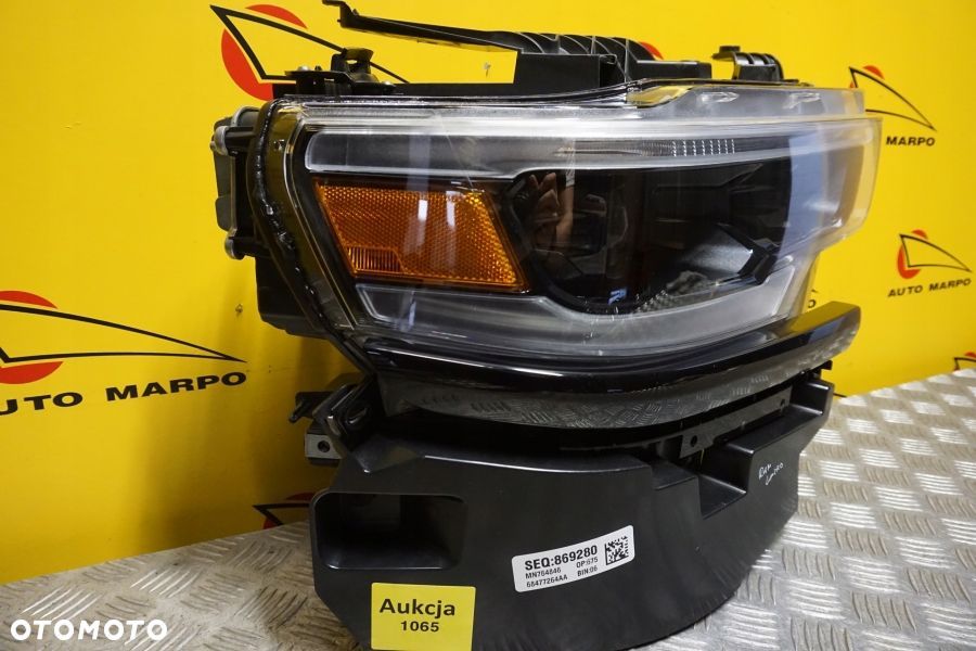 DODGE RAM 1500 LIMITED 2019- REFLEKTOR LAMPA LED PREMIUM BLACK PRAWA USA - 3