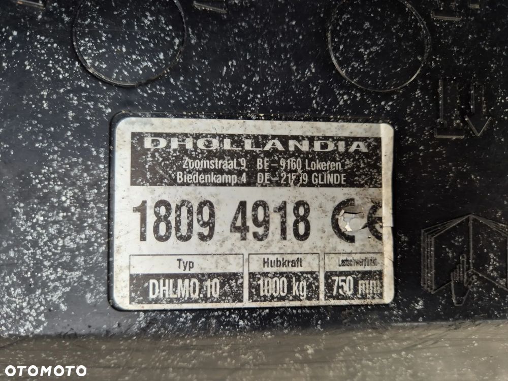 Winda Dhollandia 1000 kg, 2019 Iveco, wysoki duży blat 180 cx 252 , stan bdb! - 7