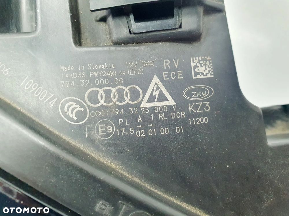 AUDI A1 8XA LIFT 14r+ LAMPA PRAWA PRZÓD XENON LED ORYGINAŁ EU 8XA941006 - 6