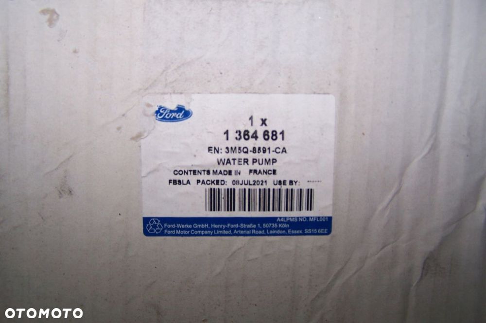 Ford 1.5 1.6 diesel pompa wody 3M5Q8591CA - 2