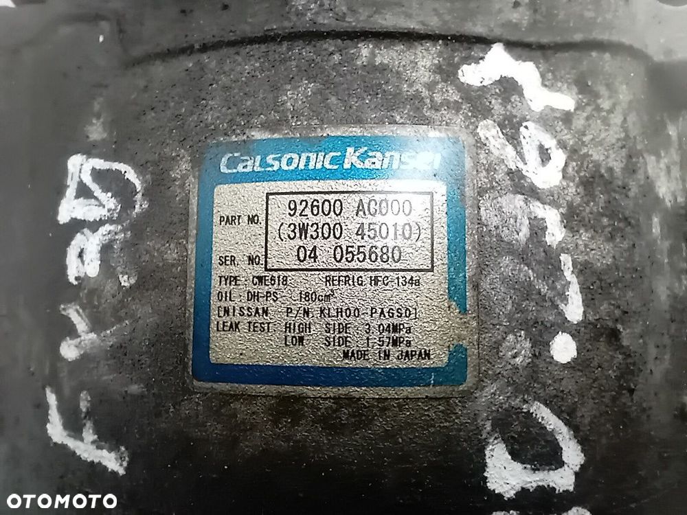 POMPA, SPRĘŻARKA KLIMATYZACJI INFINITI FX35 92600AC000 3W30045010 3.5 - 1