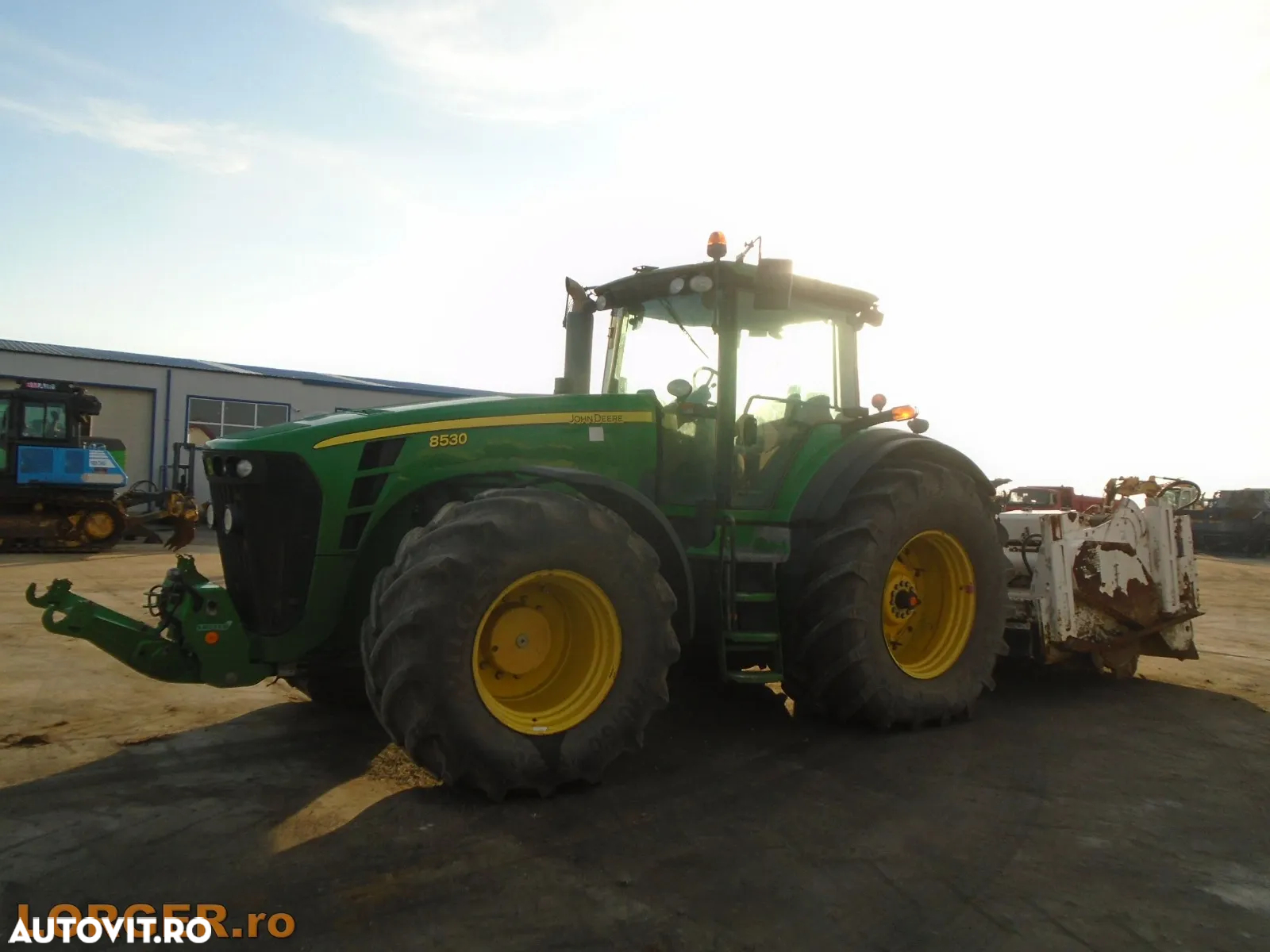 John Deere 8530 cu stabilizator de sol Wirtgen WS 250 - 2