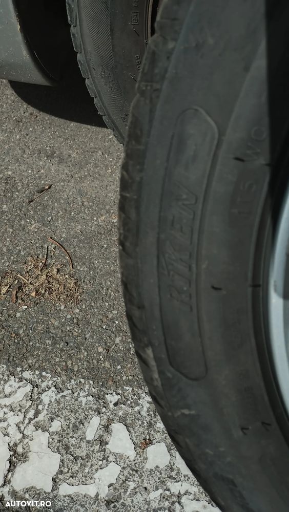 Set 4 jante aliaj PCD 5/114.3 mm, CB 54 mm, cu anvelope vară noi Riken 205/55 R16 94V Road Performance - 4