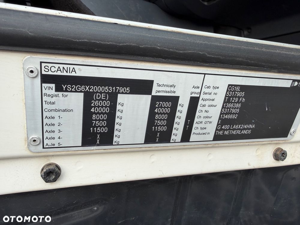 Scania G 400/PDE/Euro 5 z ad blue/bez egr/ - 24