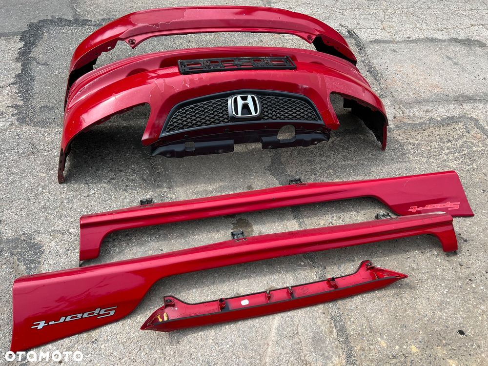 HONDA CIVIC VII SPORT Zestaw części pakiet Sport ZDERZAK PRZÓD PRZEDNI TYŁ TYLNY PROGI NAKŁADKI PROGOWE SPOILER SPOJLER GRILL TYPE-R - 1