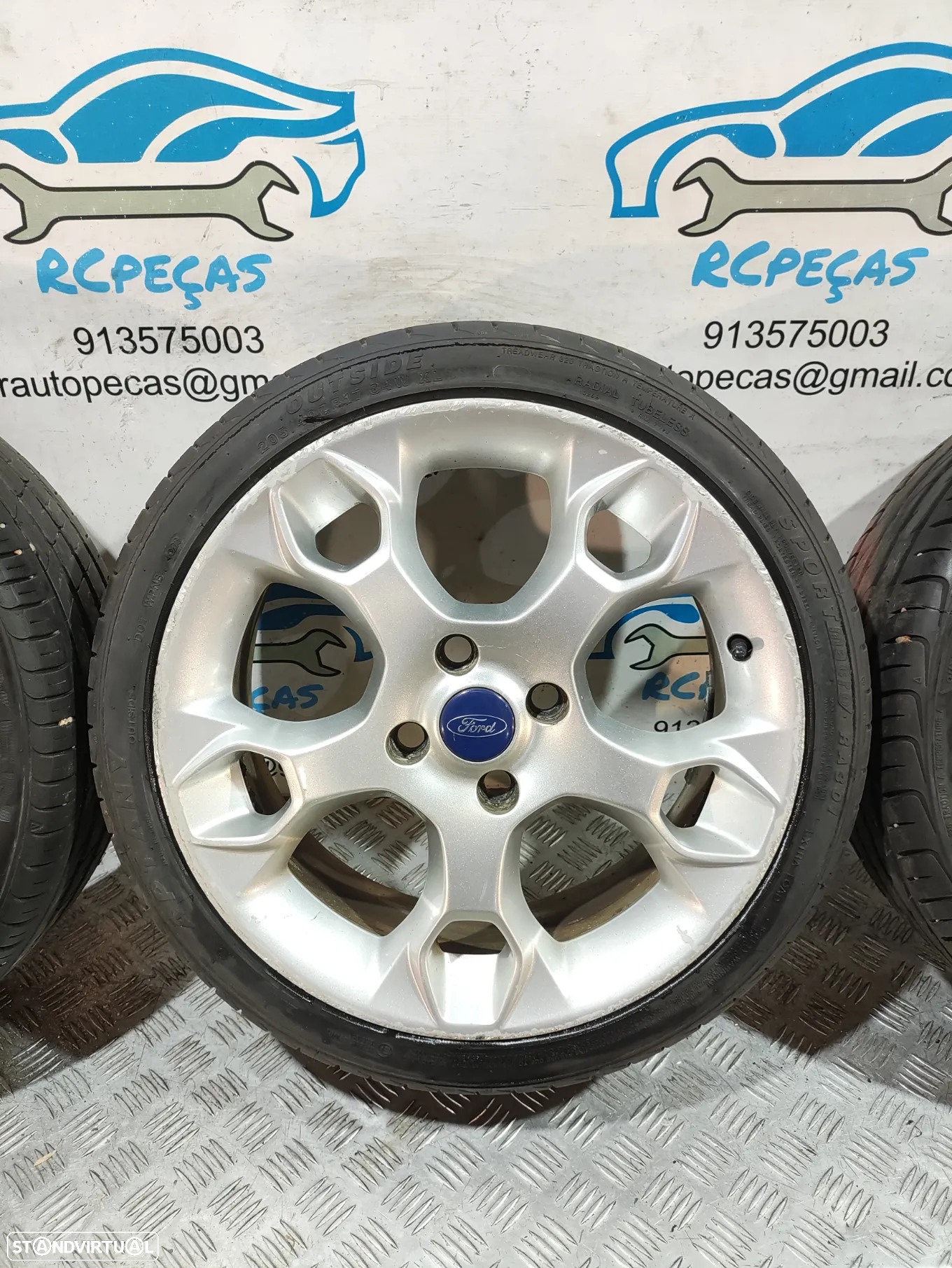 Conjunto Jantes 17 Originais Ford Fiesta Mk7 VII 7 J ET47,5 4x108 - 6