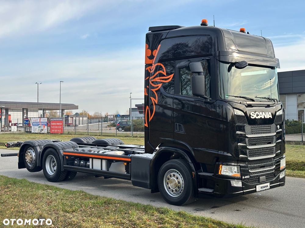 Scania S450 6x2 Rama Rozstaw 5m Poduszki przód Bogata Opcja Laweta BDF - 2