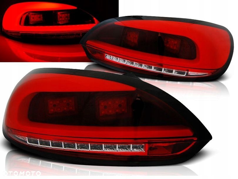 Lampy tylne L+R LED Bar Diodowe Tuning Red White VW Scirocco 1k8 2008-2014 - 2