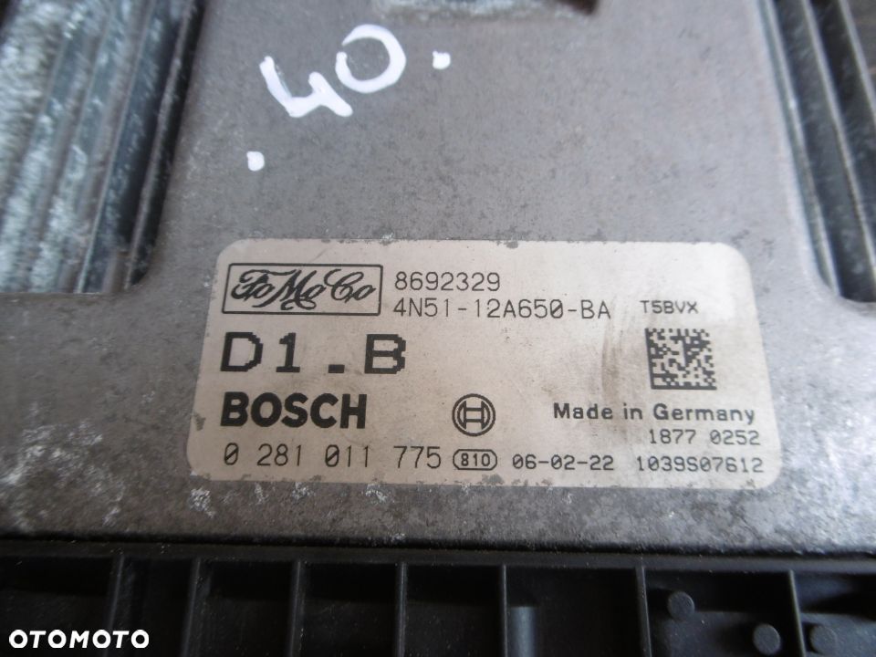 Komputer sterownik VOLVO FORD 0281011775 4N5112A650BA - 2