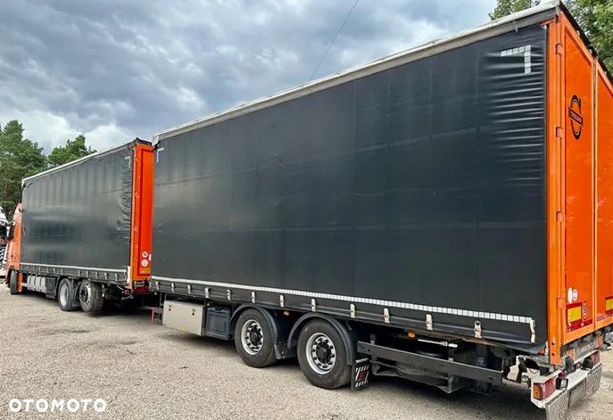 Volvo FH460 6x2 TANDEM GLOB XXL I-SHIFT JUMBO OŚ PODNOSZONA 2xALUTANK STANDKLIMA XENONY SKÓRA LODÓWKA ORUROWANIE Z HALOGENAMI ZABUDOWA ALUMINIOWA FIRANKA + PRZYCZEPA TANDEM SCHWARZMULLER FIRANKA ZESTAW PRZESTRZENNY 2013r EEV FULLSERWIS W VOLVO - 8