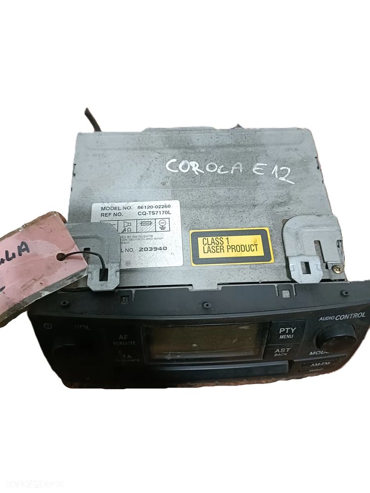 TOYOTA COROLLA E12 01-07 radioodtwarzacz radioodbiornik radio 8612002260 * - 2