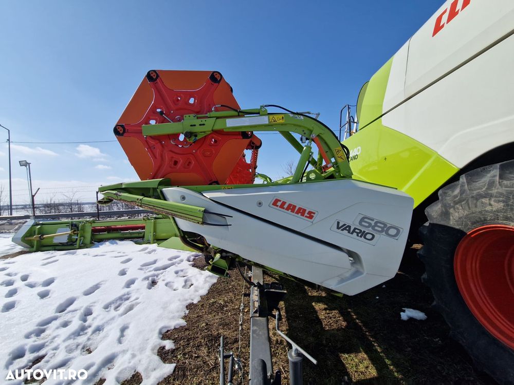 Claas VARIO V 680 HEDER CEREALE  CU CARUCIOR  TRANSPORT CLAAS - 4