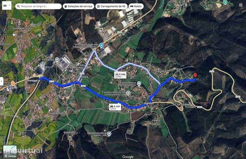 VENDO Terreno em Agrela Santo Tirso - Grande imagem: 2/4