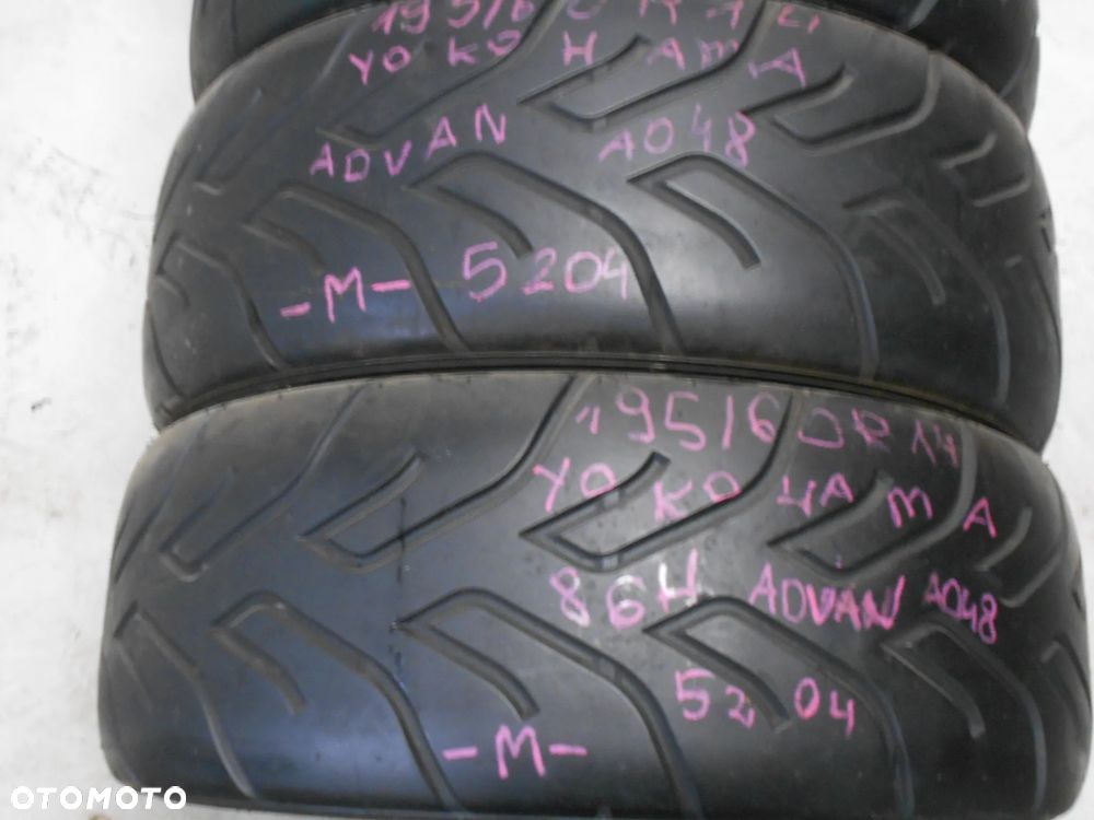 OPONY 185/60R14 195/60R14 YOKOHAMA ADVAN A048 M SEMI-SLICK DOT 0208 / 5204 5.5MM - 3