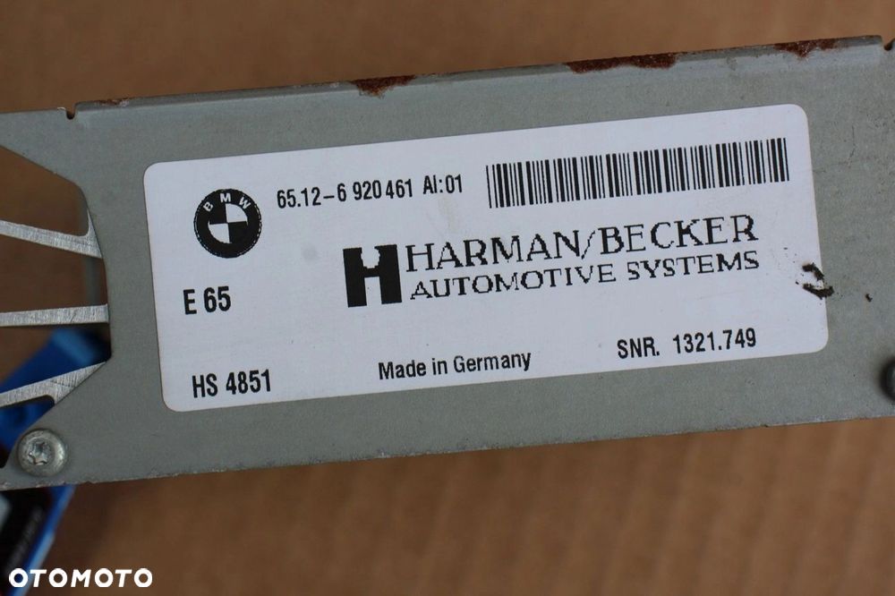 Wzmacniacz samochodowy HI-FI BMW e60 e61 e63 e64 6920461 harman becker - 2