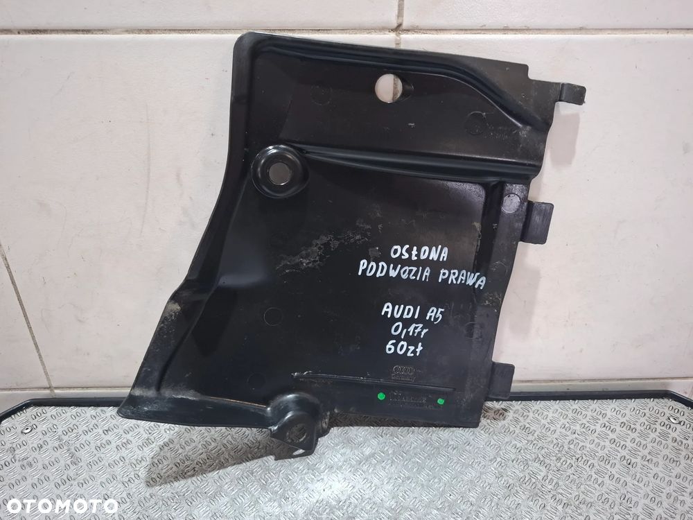 Prawa osłona podwozia Audi A5 2017 rok nr 8W0825202 - 3