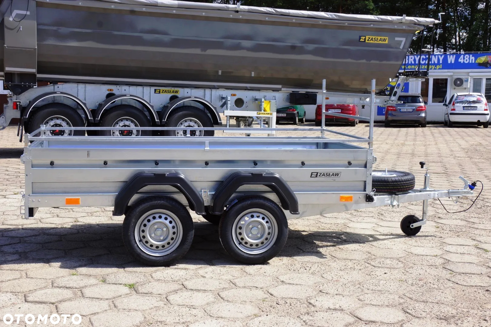 Zaslaw 2 osie, przyczepa 750 KG BURTY UCHYLNE OCYNK !!! - 15