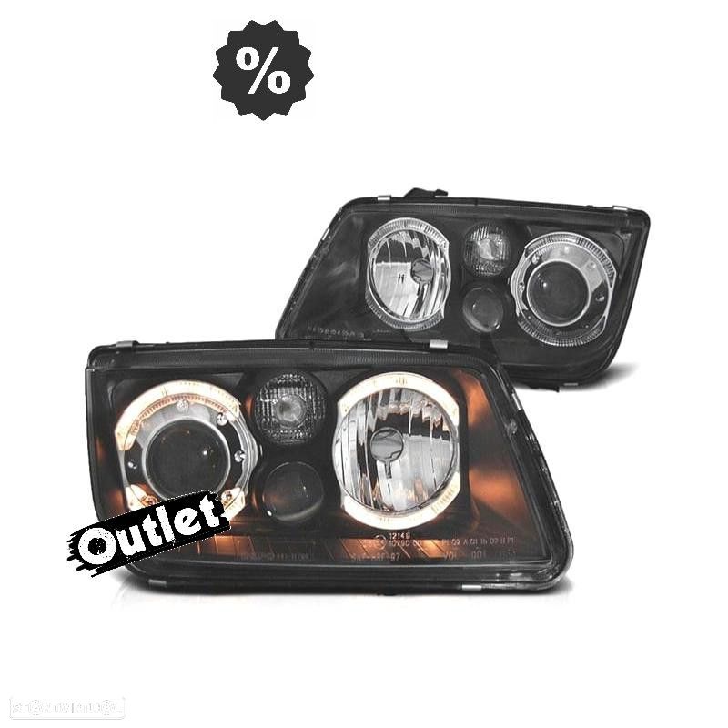 R145389C1 FARÓIS FRONTAIS ANGEL EYES VOLKSWAGEN VW BORA 1J H7 H7 H3 - 1