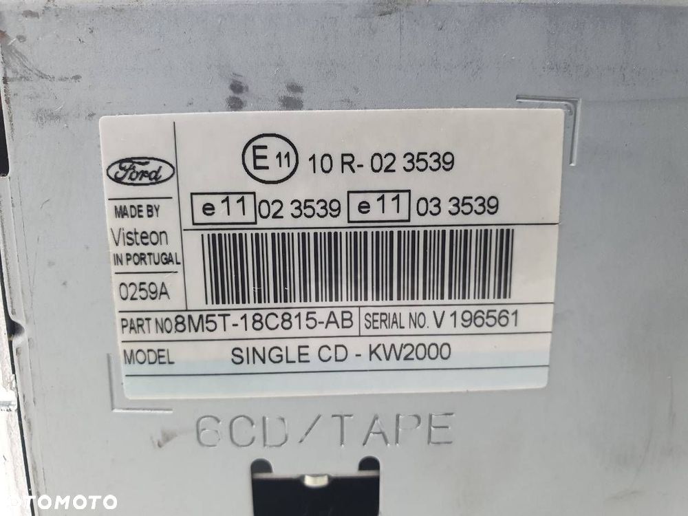 RADIO FABRYCZNE FOCUS MONDEO 8M5T-18C815-AB EU - 5