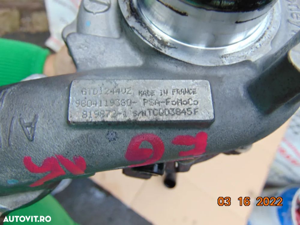 turbina Ford 1.5tdci euro 6 Focus mondeo peugeot 1.6hdi 1.5hdi 208 citroen c3 c4 ds expert berlingo - 10