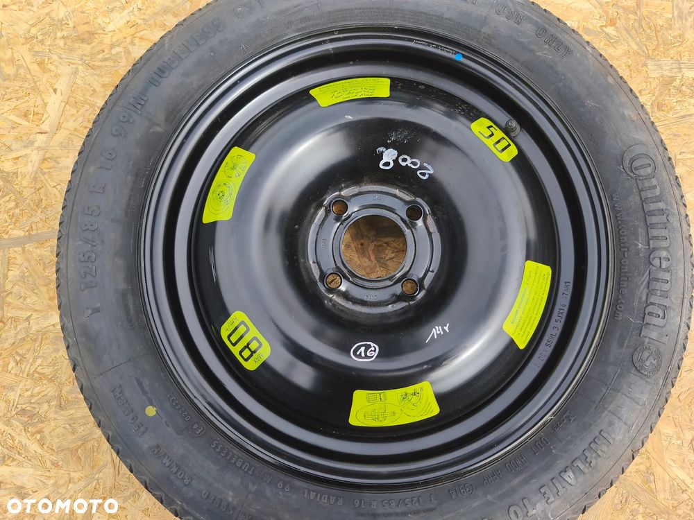 KOŁO DOJAZDOWE ZAPASOWE PEUGEOT 2008 16 CALI 4X108 - 2