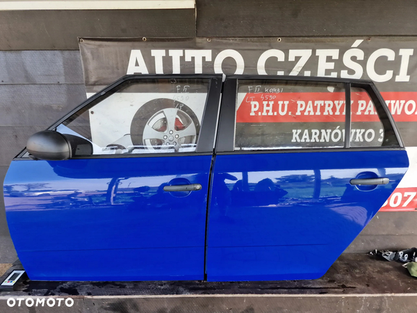 DRZWI LEWE PRZÓD TYŁ SKODA FABIA II KOMBI 4590
