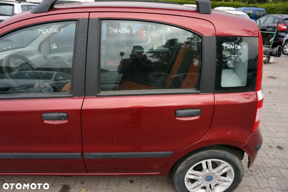 DRZWI TYLNE LEWE PANDA II 132F  CZERWONY ROSSO FIAT 2003-2012 - 1