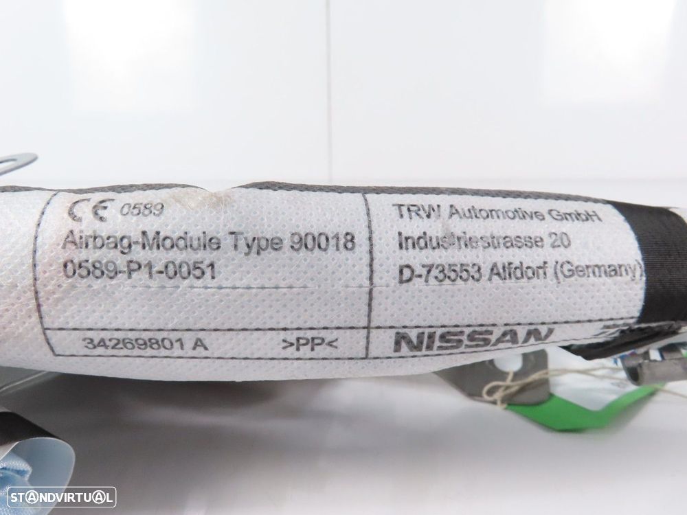Airbag Cortina Direito Usado / Original NISSAN LEAF (ZE0) 34224435 - 3