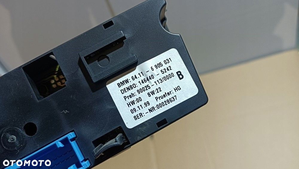 BMW E39 5 PANEL KLIMATYZACJI 6905031 - 12