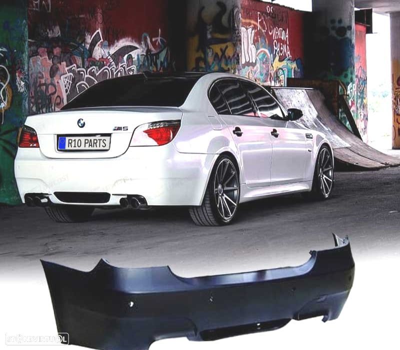 PÁRA-CHOQUES TRASEIRO BMW E60 03-07 LOOK M5 PDC - 1