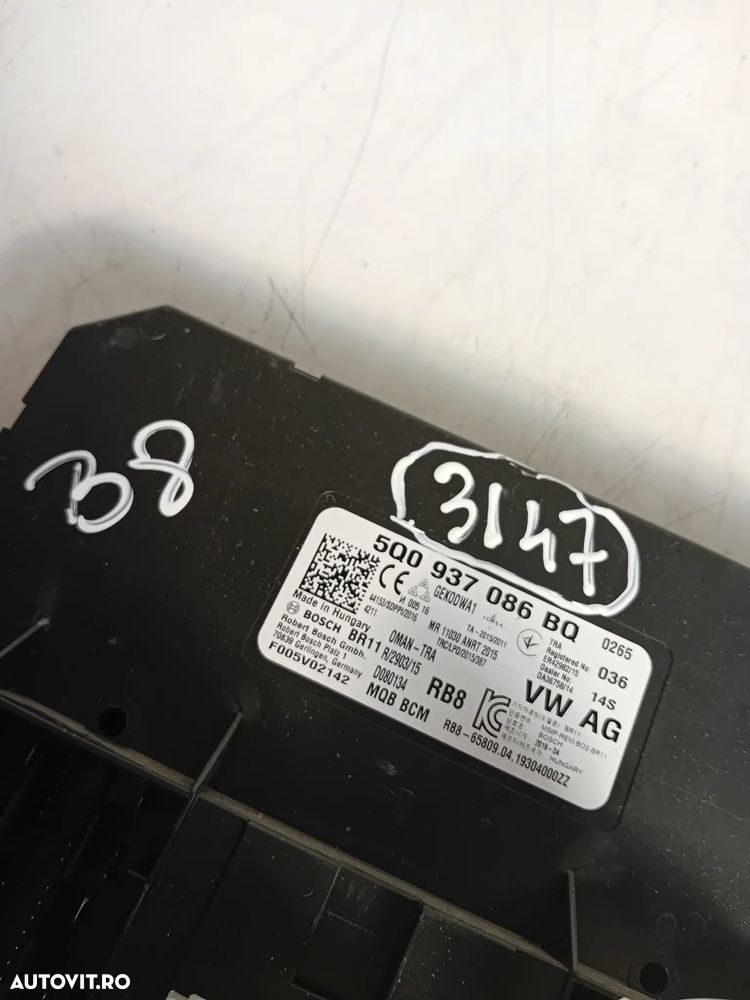 Calculator Modul Confort Vw Passat B8 Skoda Seat 5Q0937086BQ An 2015-2020 Kamiq Karoq Leon Octavia - 5