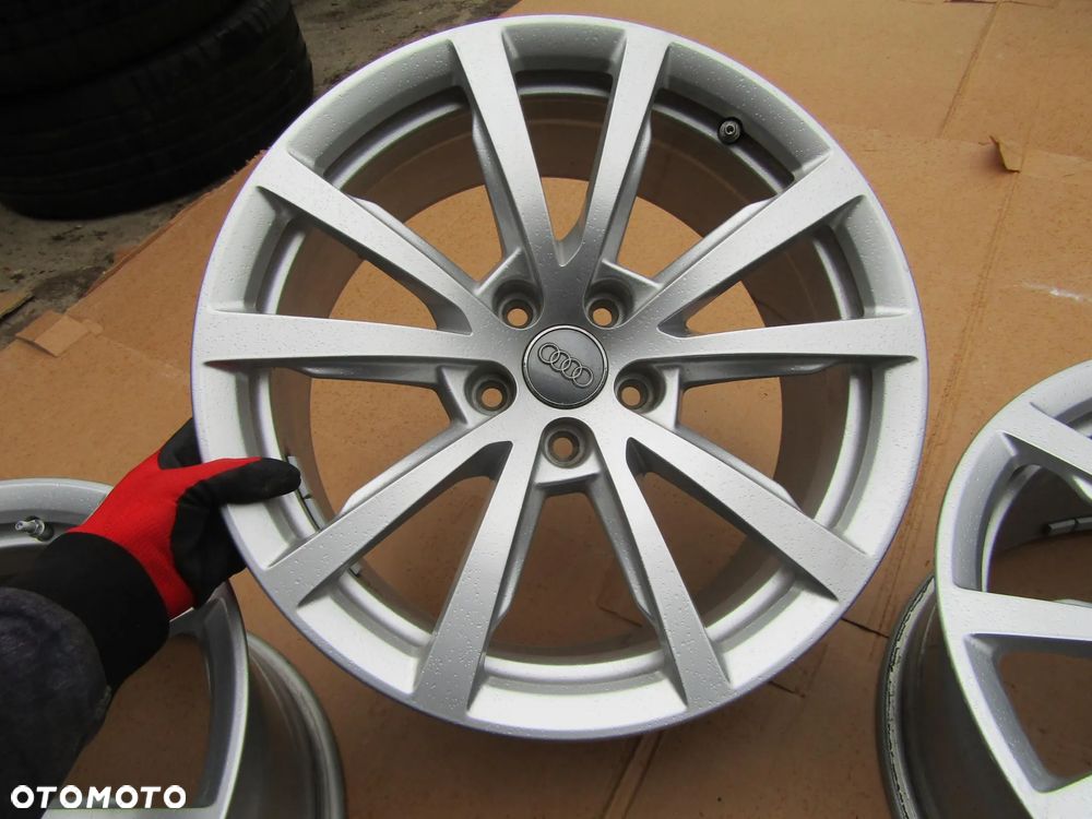 4x JAK NOWE Felgi Aluminiowe 18 Audi A4 B6 B7 B8 A5 8T A6 C6 C7 C8 A7 A8 Q3 Q5 Q7 SEAT SKODA VW BMW 8 j 5x112 ET29 piasta 66,6 mm + czujniki TPMS / STAN IDEALNY - 21