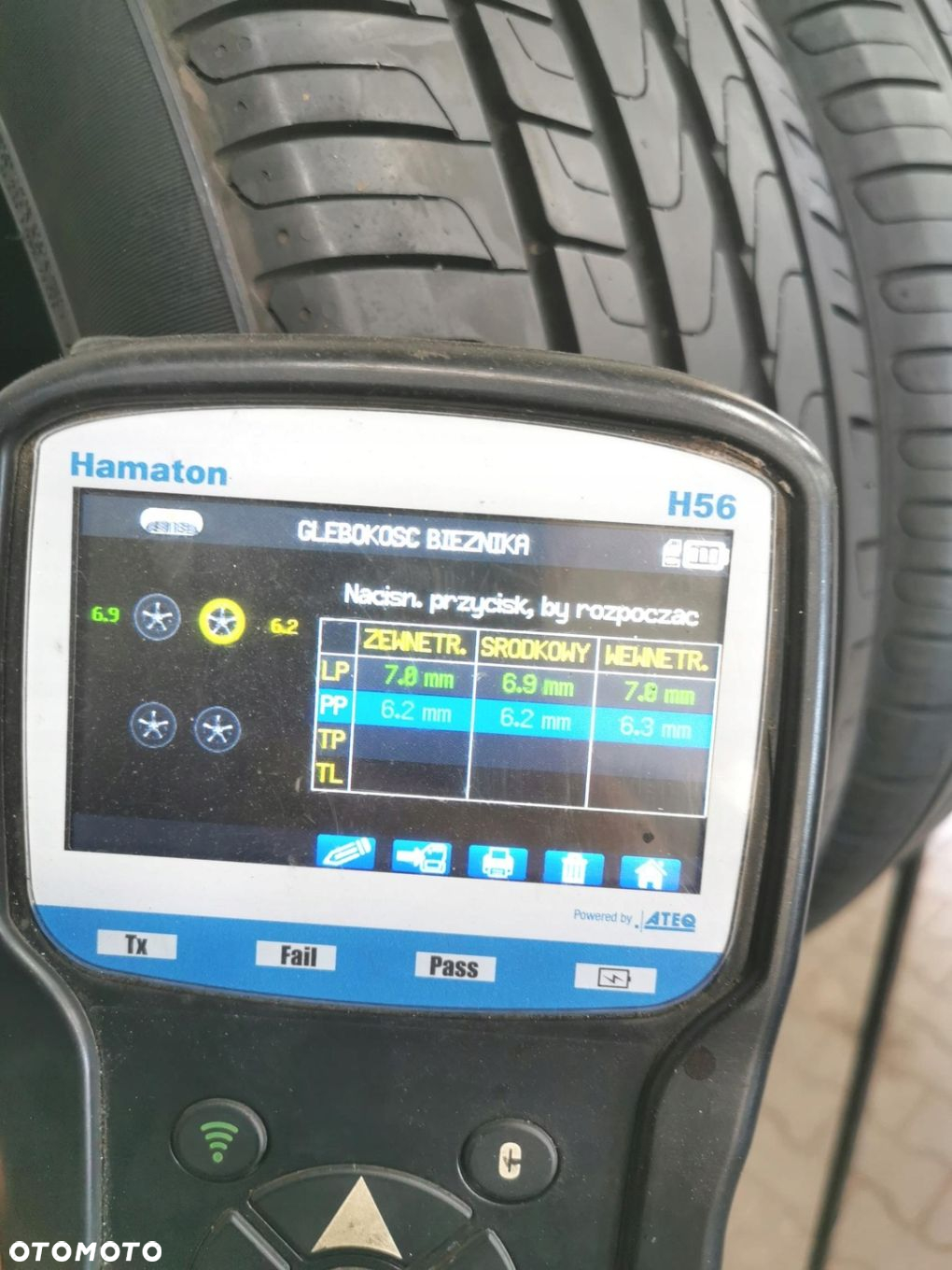 225/55R17 pirelli 2018 opony letnie 6,5mm 6014 - 7