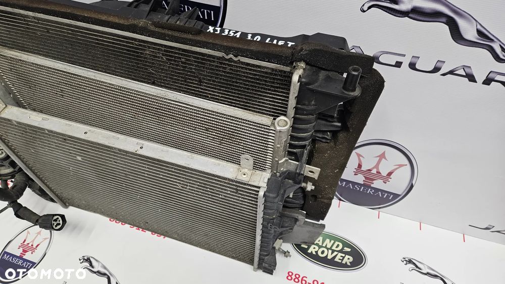 Jaguar XJ 351 LIFT 2015-2019 3.0 SC 340 KM 306PS Komplet chłodnic Chłodnica wody Klimatyzacji Wentylator Pompka wody - 11