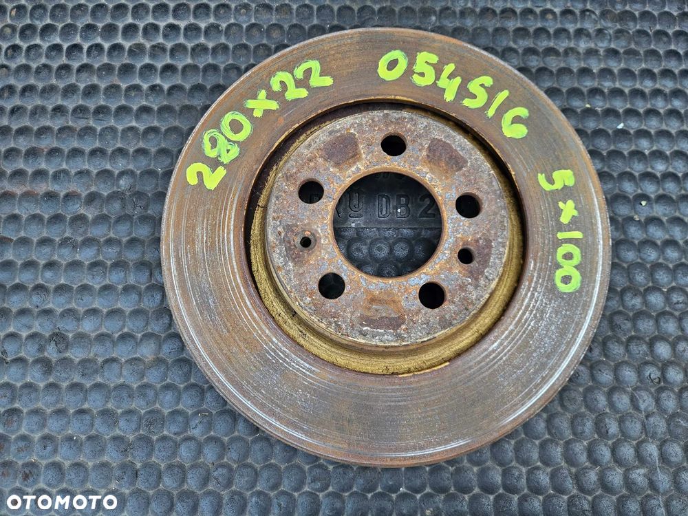 Tarcze Tarcza 280mm 230mm 5x100 Klocki Hamulce Przod Przednie Tyl Tylne VW Golf IV 4 Audi A3 8L Skoda Seat - 3