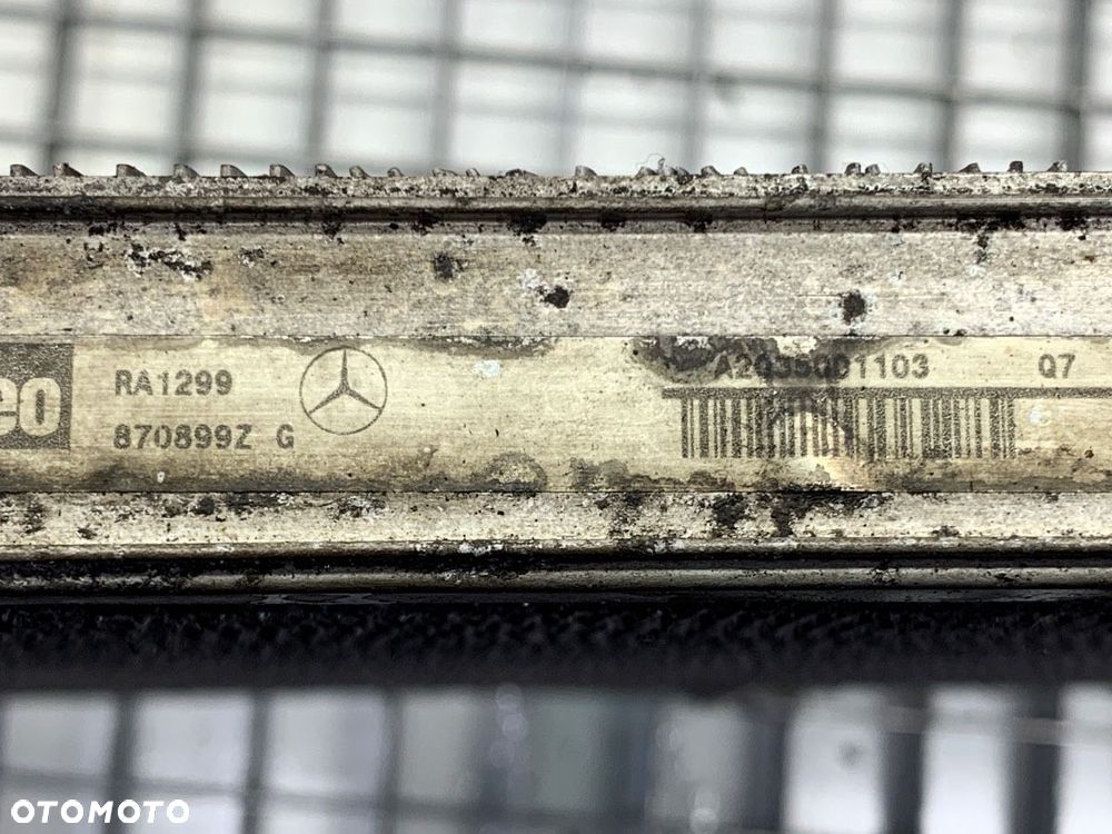 CHŁODNICA WODY - 99.00 PLN - MERCEDES-BENZ KLASA C (W203) 2000 - 2007 C 220 CDI (203.006) 105 kW - 5