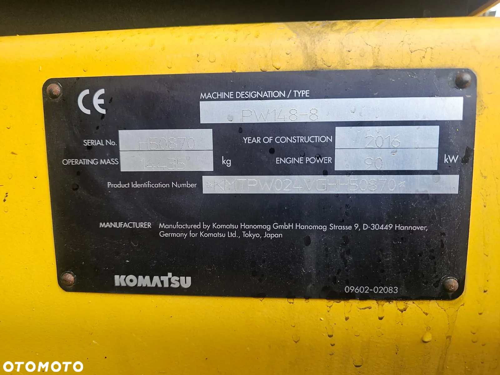 Komatsu PW148-8 - 27