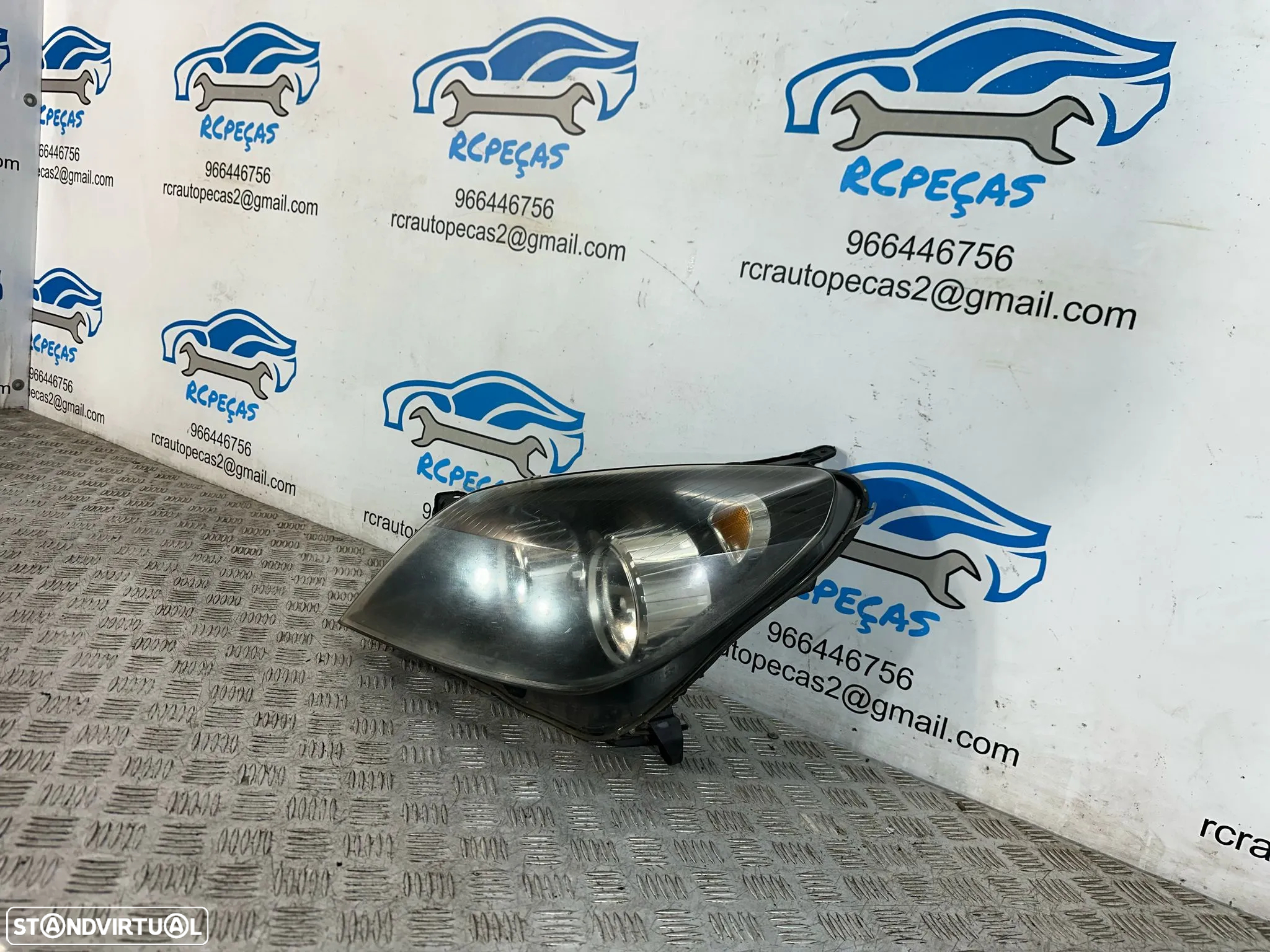 .Conjunto Oticas Farois Frontal Frente Esquerda Direita Halogenio Original GM Opel Astra H 1LG270370-04 1LG270370-03 - 11
