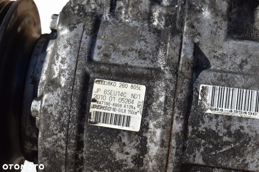 Sprężarka Klimatyzacji AUDI A4 B8 A5 8T 2.0 TDI 8K0260805L 447190-6908 - 3