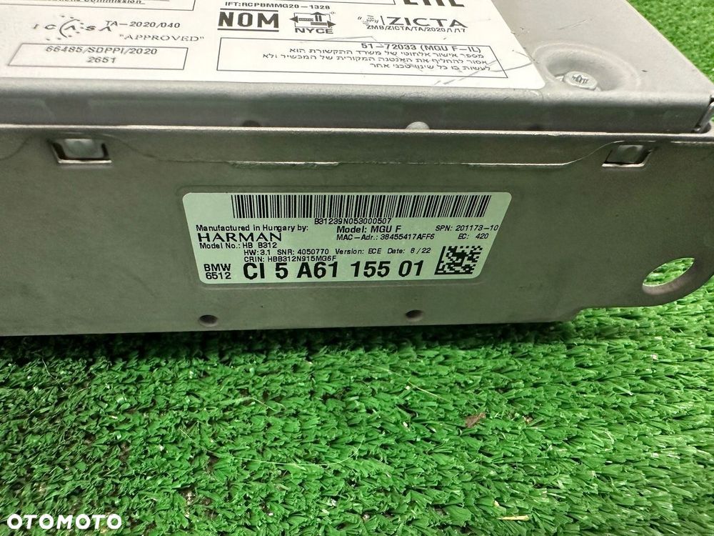 BMW G01 G05 G20 G30 LCI G80 F91 F92 NAWIGACJA HEADUNIT HIGH 3 MGU F 5A61155 - 4