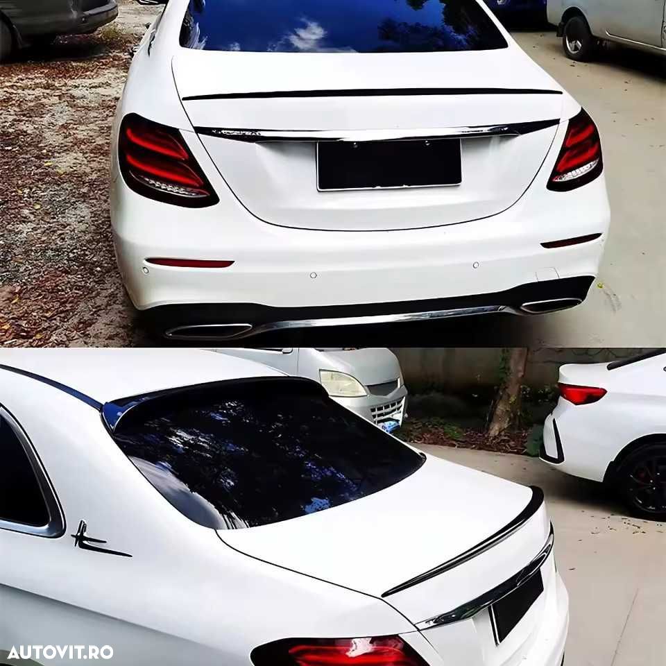 Eleron Portbagaj Lip Mercedes-Benz E-Class W213 [16-22], Negru Lucios - 6