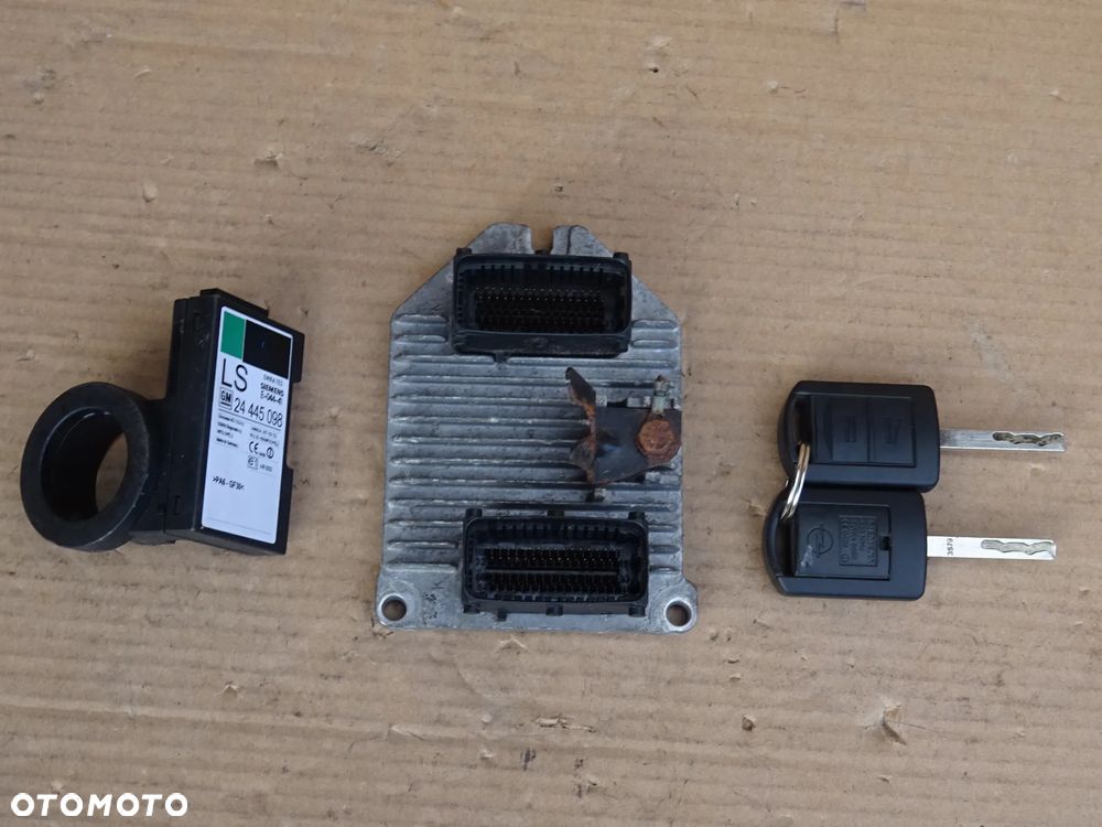 KOMPUTER STEROWNIK SILNIKA KOMPLET IMMO 1,8 Z18XE OPEL MERIVA ASTRA ZAFIRA VECTRA - 2