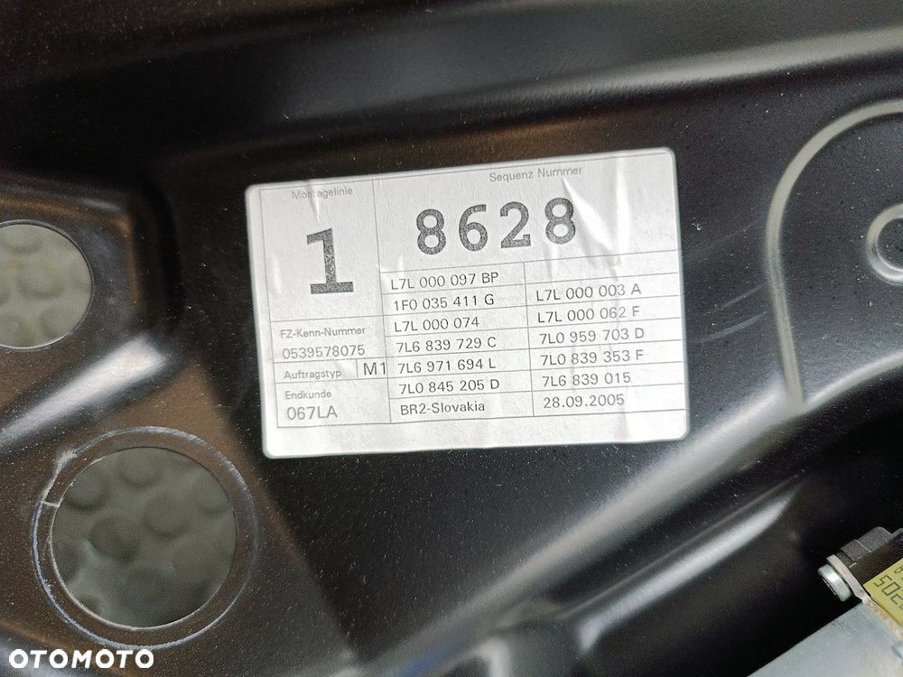 PODNOŚNIK SZYBY LEWY TYŁ VW TOUAREG I 3D0959795F 7L0959703D BROSE - 8