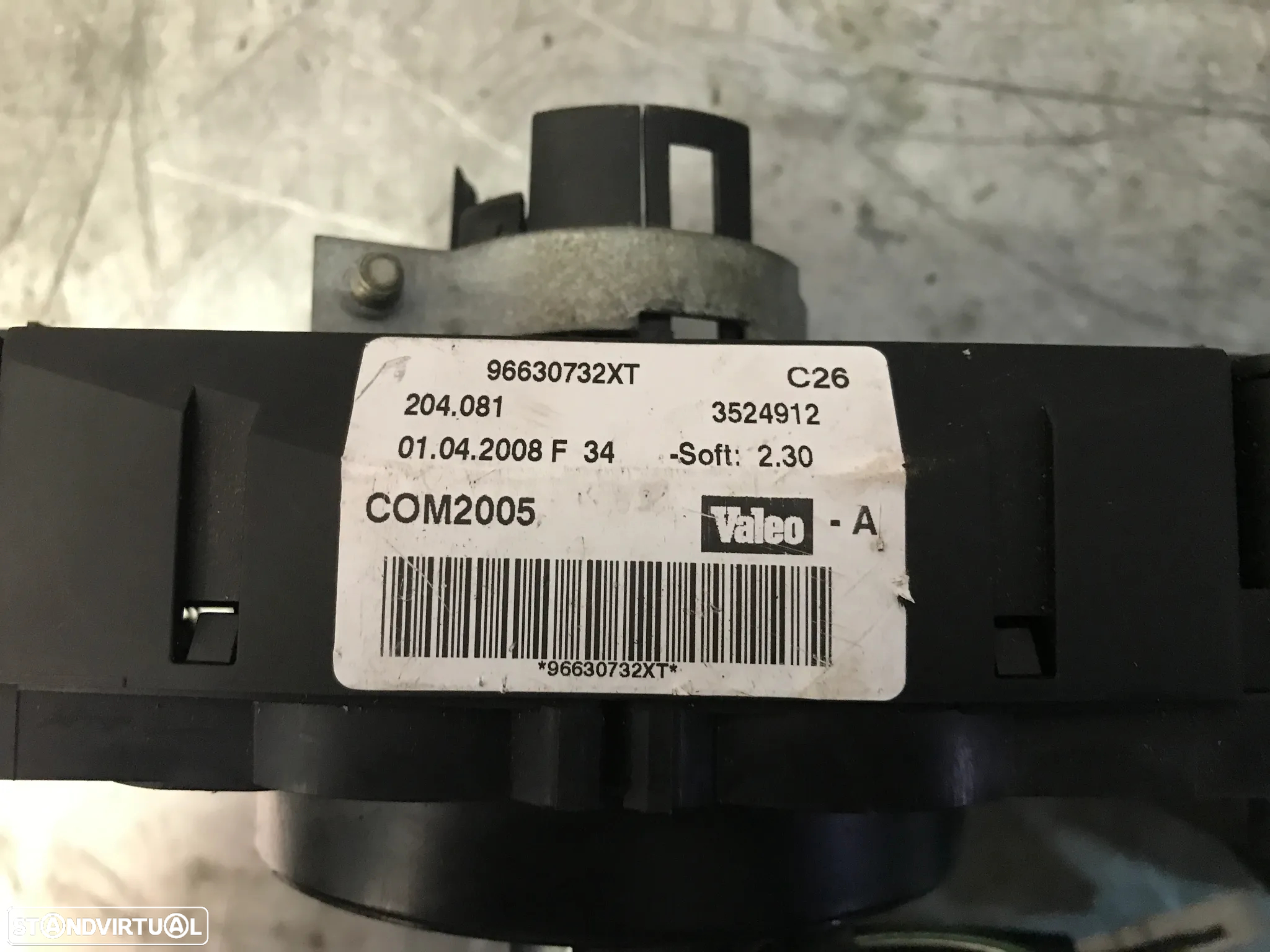 COMUTADOR LUZES / PISCAS / FITA DE AIRBAG  PEUGEOT 207 COM2005 96630732XT - 2