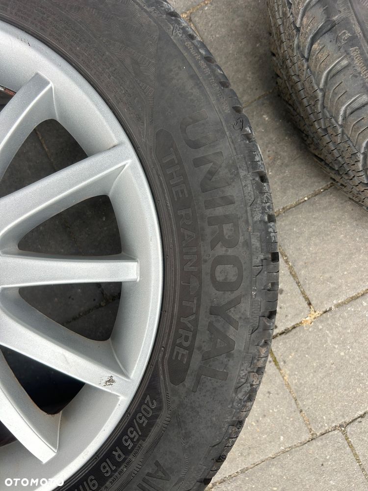 Felgi aluminiowe 5x110 16”  Saab opony zimowe komplet 205/55/16 Uniroyal 2023 - 14