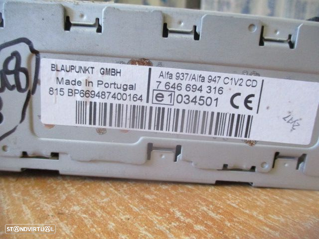 Radios 7646694316 ALFA ROMEO 147 2008 Blaupunkt - 5