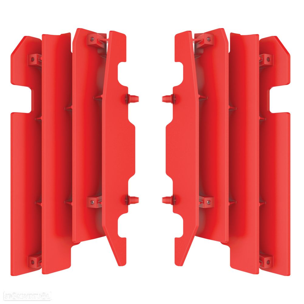 protetor de radiador polisport vermelho honda cr 125 / 250 - 1