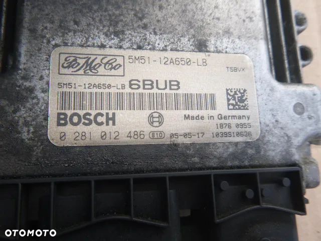 ZESTAW STARTOWY KOMPUTER STACYJKA IMMOBILIZER FORD FOCUS MK2 1.6 TDCI - 11