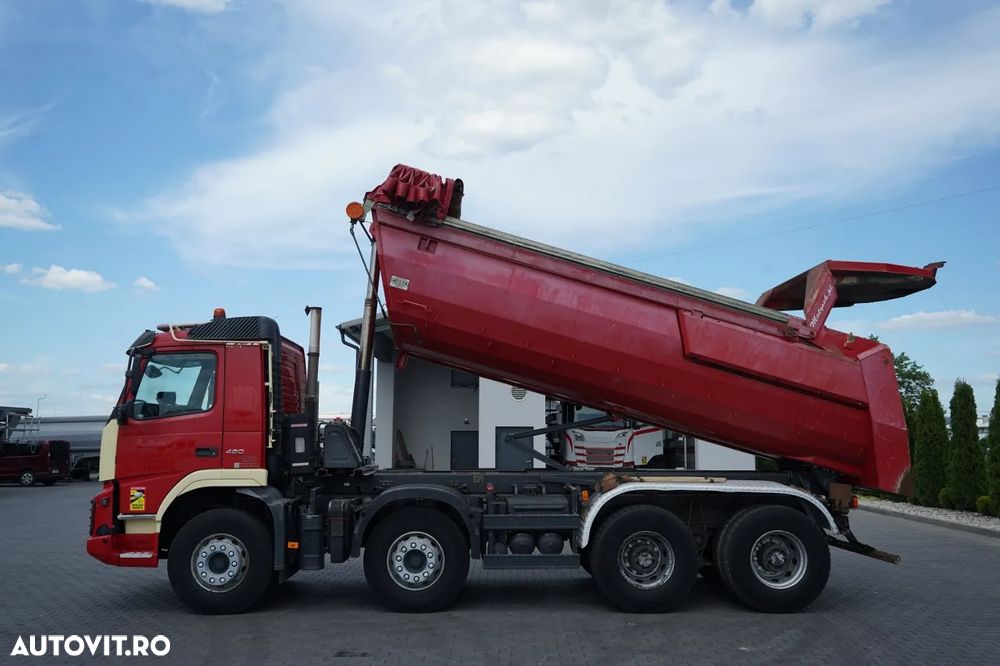 Volvo FMX 420 / 8x4 / BASCULATOR SPATE / CLAPETĂ HIDRAULICĂ / MANUALĂ / EURO 5 - 3